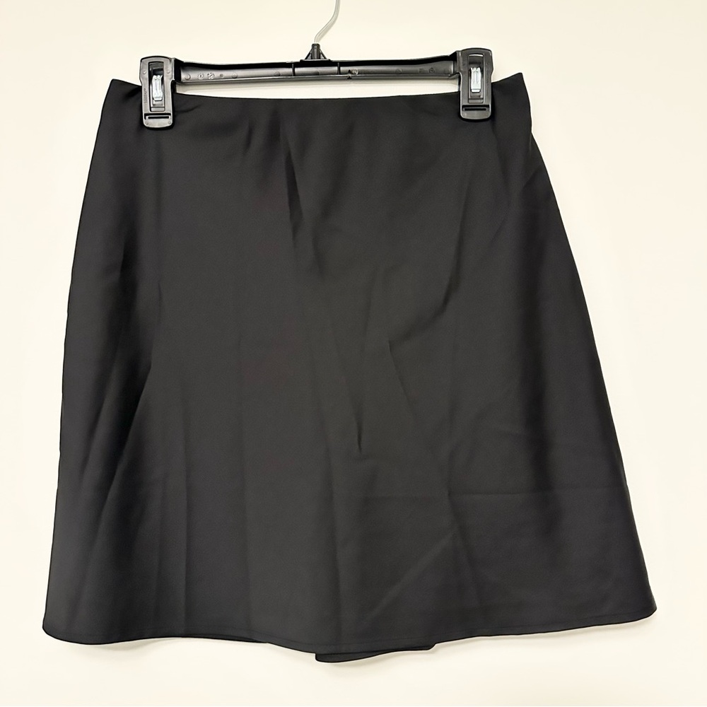 J. Crew Elegant Black A-Line Skirt Mini Bias Slip Skirt Women's size Small Sexy